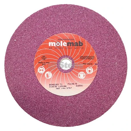 BMI Grinding Wheel - 7'' X 1'' X 5/8'' 36 Grit Ruby 3 BMI Grinding Wheel - 7'' X 1'' X 5/8'' 36 Grit Ruby