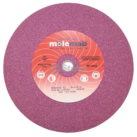 BMI Grinding Wheel - 8'' X 1'' X 5/8'' 46 Grit Ruby 3 BMI Grinding Wheel - 8'' X 1'' X 5/8'' 46 Grit Ruby